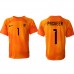 Nederland Remko Pasveer #1 Keeper Borte Drakt VM 2022 Kortermet